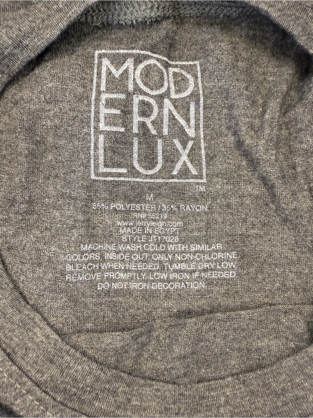 Dog Mom Short Sleeve T-Shirt in Gray - Modern Lux, Size M - Picture 5 of 7